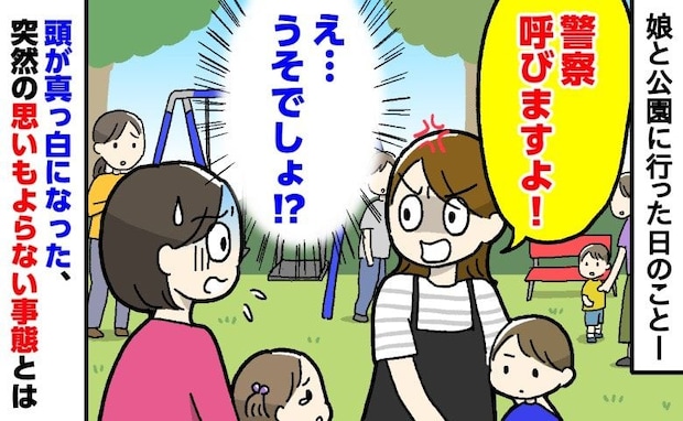 「警察呼びますよ」え！うそでしょ！？公園で詰め寄られて頭が真っ白！周囲もざわついたまさかの出来事