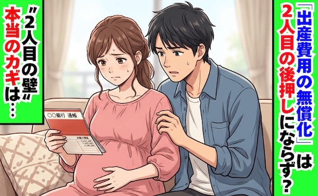 出産費用無償化に約7割が賛成も、「2人目の後押しになる」は半数止まり➡2人目の壁の本当のカギは?