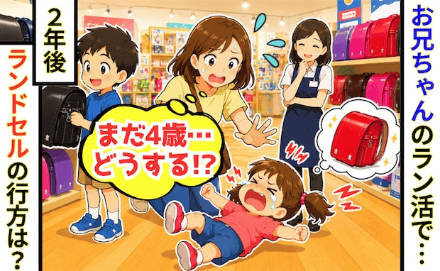 ランドセルを2個購入！？兄が黒を選ぶと4歳妹「私は赤！」→2年で気が変わるかも…私がとった選択は