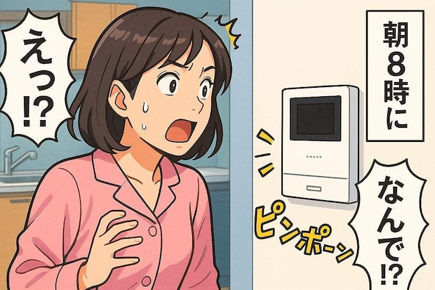 「えっ!?」休日の朝8時に鳴ったインターホン。モニターに映っていたのは…思わぬ訪問者の正体とは?