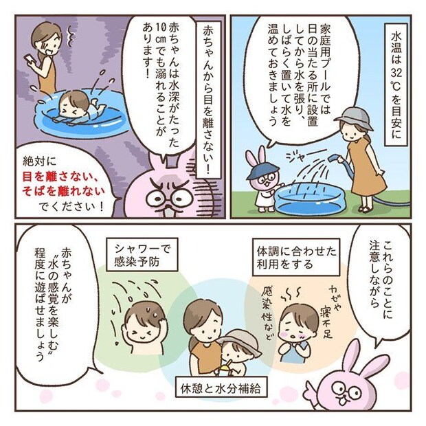 赤ちゃんがプールに入れるのはいつから？