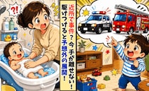 子どもが大声で「パトカーだ！消防車も！」焦って駆けつけた結果「ウソでしょ！？」大笑いしたワケは？