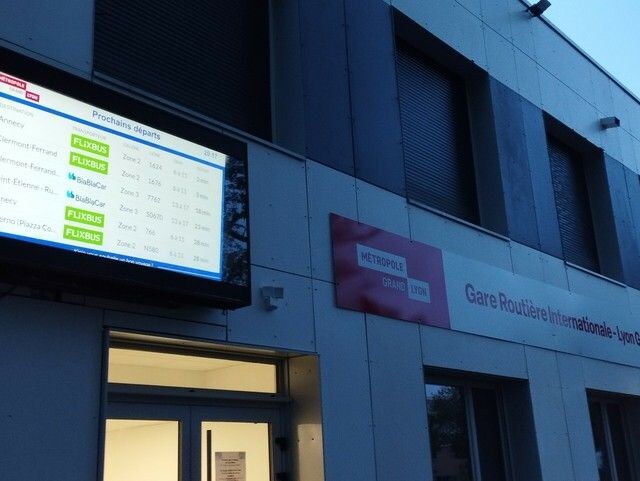 ほどよい時間に着くのが良いリヨンの 高速バスステーション事情【フランス】