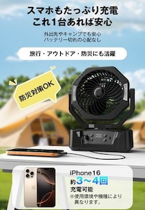 猛暑・停電対策に！大容量バッテリー搭載の「3in1アウトドア扇風機」登場