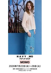 NAVY.WOが新宿高島屋で新コレクション「MOMO」のポップアップショップを開催