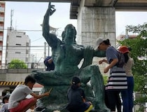 彫刻の制作からメンテナンスまで体験できるワークショップ開催