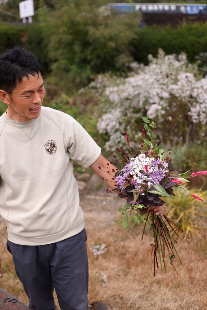 宿根草のブーケ