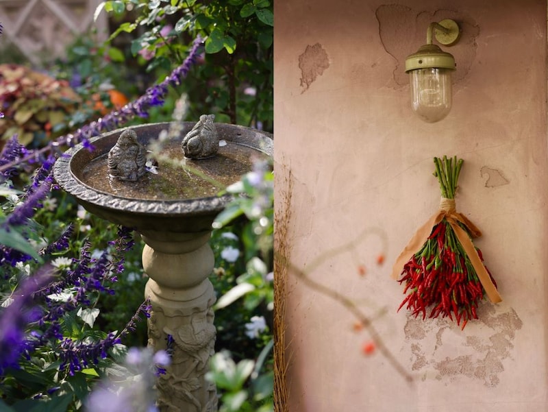 秋の庭オブジェ