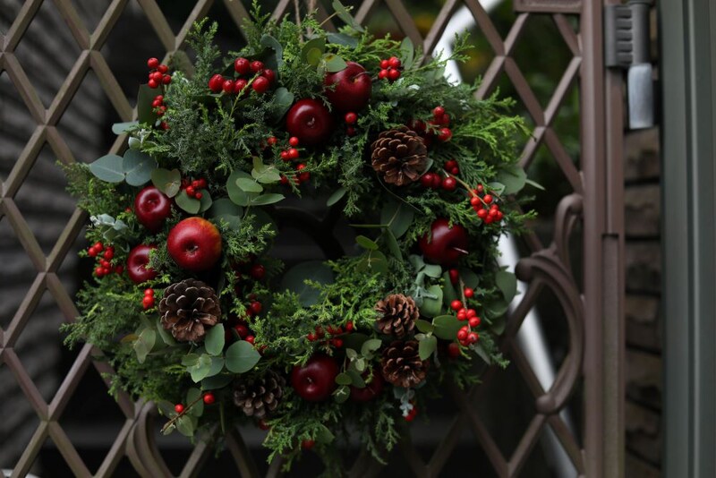 トラディショナルなクリスマスリース