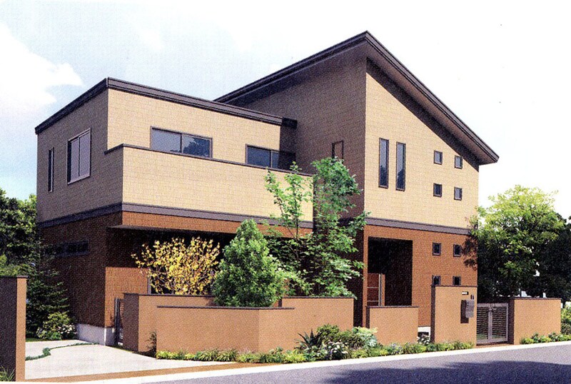 b.グレー:柔らかいイメージに