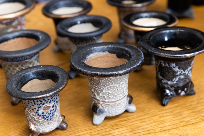 近藤さんの錦鉢コレクション