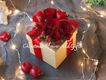 クリスマスのギフトを手作り！ 赤いバラと＆100均資材で叶える「特別感のある」ボックスアレンジ　プチプラ花コーデVol.168