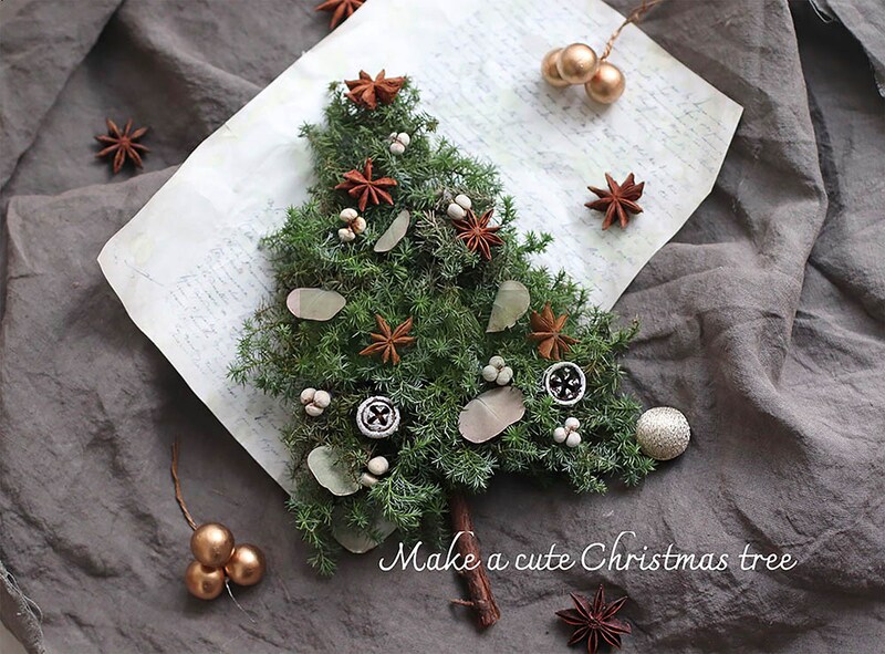 クリスマスのハンギングツリー