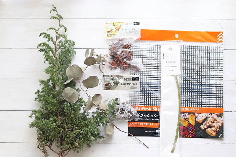 ハンギングツリーの材料