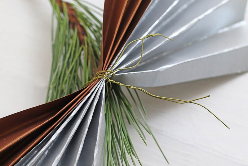 ワイヤーで留める