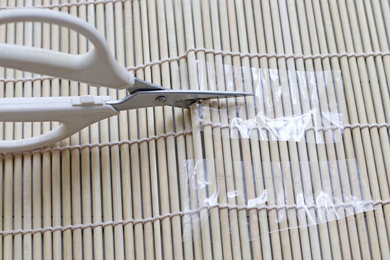 巻きすをカット