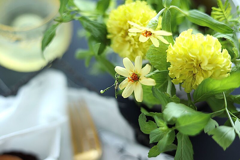マリーゴールドのアレンジ