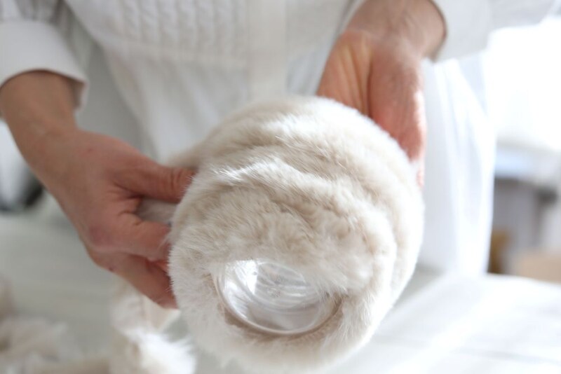 ファーテープを巻き付ける