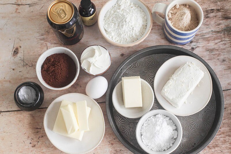 チョコレートギネスケーキ材料