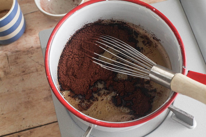 ココアを入れる