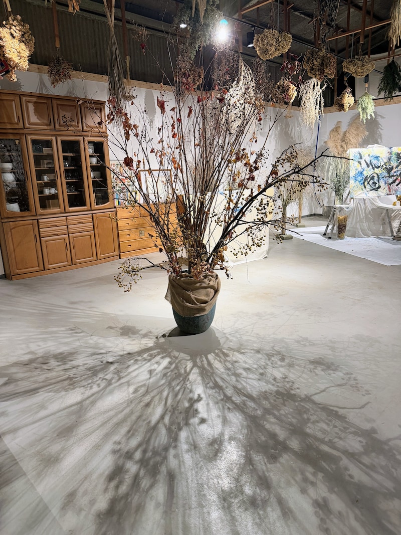 サルスベリとセンダン