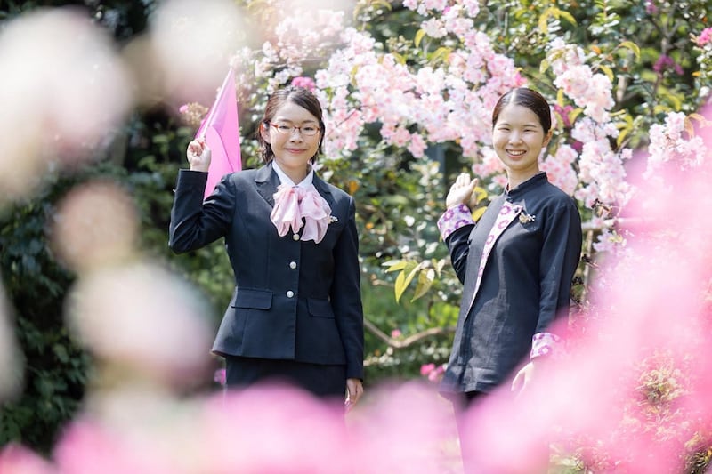 特徴2　地域を知り尽くした「桜バスガイド」が桜の名所園内ツアーを実施