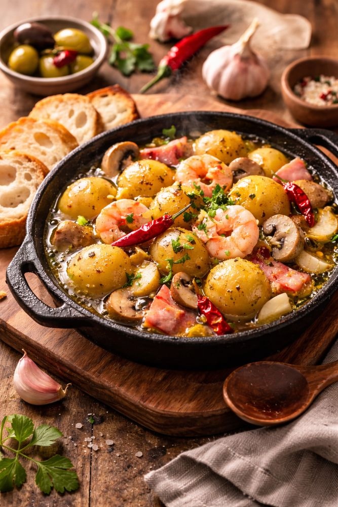 ジャガイモのアヒージョ