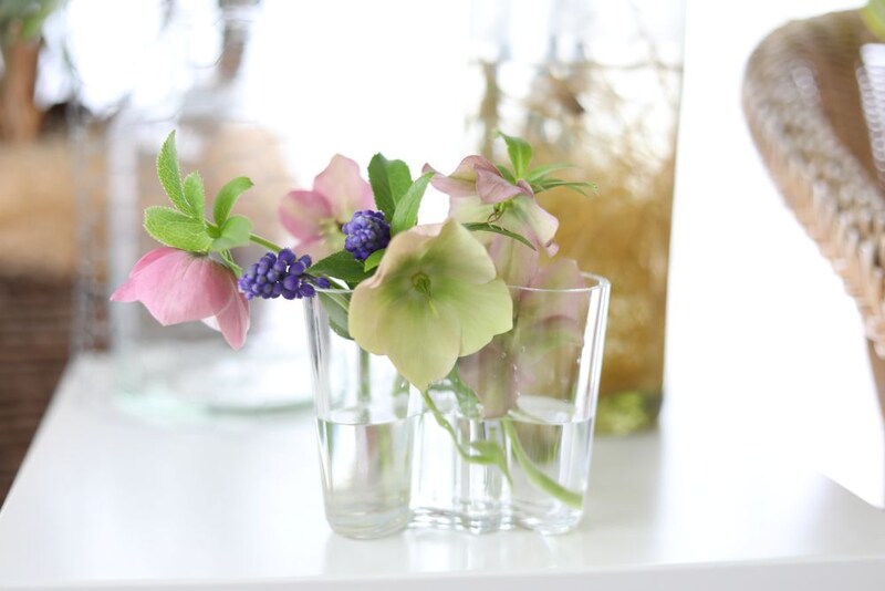 クリスマスローズのアレンジ