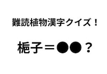 「梔子」ってどんな花？ 正解できたらすごい難読植物名漢字クイズ