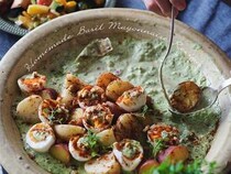 夏のバジルを大量消費！ おうちで手軽に作れる「ごちそうバジルマヨサラダ」