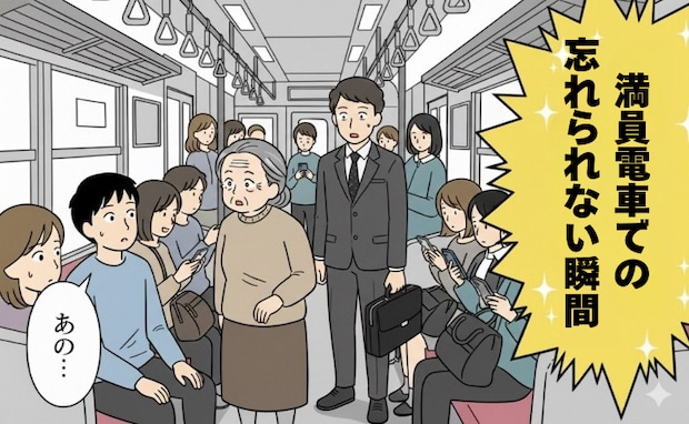 満員電車でスマホに夢中になり席をゆずらない周囲…騒がしい男性が高齢女性に見せた姿は【体験談】