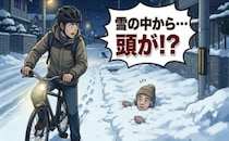 「助けなきゃ」夜の雪道で視界に入った違和感…側溝にはまり動けなくなっていた高齢女性の救出劇【体験談】