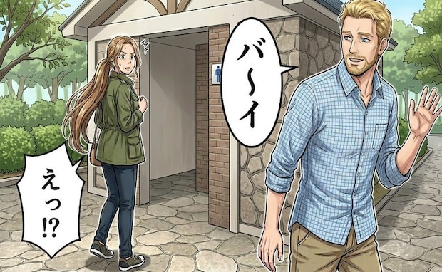 「バ～イ」旅先で声をかけてきた男性の態度が一変！長い髪の後ろ姿とのギャップに戸惑った理由【体験談】