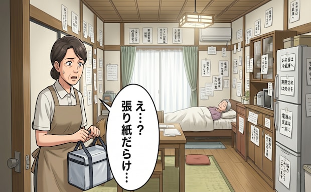 「家で暮らしたい」弁当配達先で目にした大量の張り紙…遠方の家族が母を支える必死な思い【体験談】