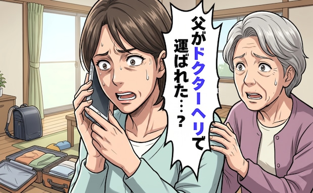 「父がドクターヘリで！？」過酷な介護生活を支え合い、やさしく立派に育った子どもたちの今【体験談】