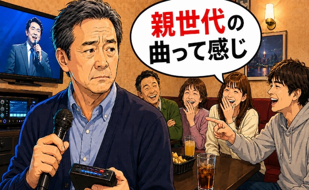 「親世代の曲…」カラオケで若者に笑われた懐メロ。思い出の曲を丁寧に歌った結末とは【体験談】