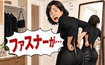 余裕で入るはずの13号の喪服が…ファスナーに阻まれる！？ゆったり服で油断した代償の重さ【体験談】