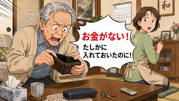 「誰かが取った！」財布を何度も確認…高齢者の物盗られ妄想で家族が意識したいこと【医師解説】