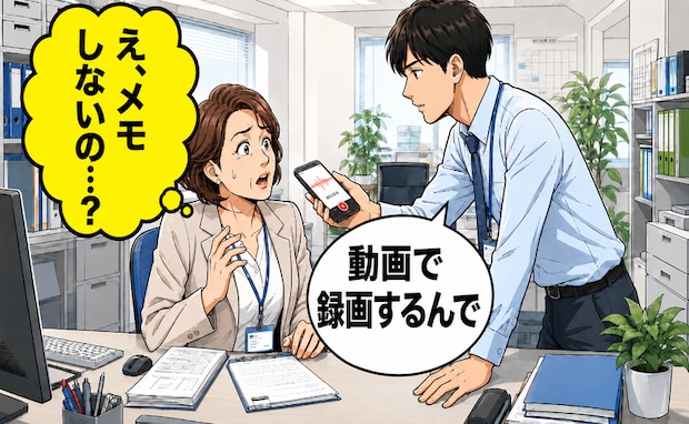 「メモしないの?」新人の記録方法に戸惑った私。数日後に共有された資料で気付いたこと【体験談】