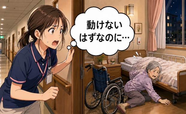 「動けないはず…」深夜の介護施設で聞こえた声。巡回中の職員が見た驚きの光景は【体験談】