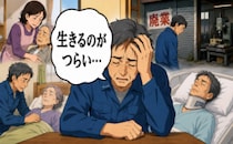 「生きていくのがつらい」家族の介護と廃業で心身が限界に。再就職後も苦境が続いたワケ【体験談】