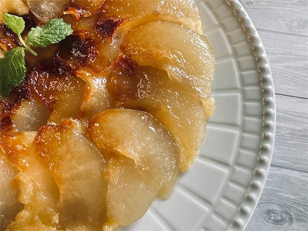 【え、梨とホケミで!?】ほんのりビターな「タタンケーキ」作ろう！ワンパンで焼けちゃって手間パ最強【農家直伝】