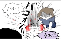 【恐怖のカードバトル】1枚取るのも命がけ!?夫とトランプ対決したらまさかの腕力勝負に！【momoの漫画】