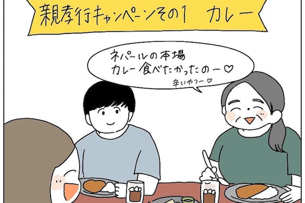 【親孝行】キャパシティー幅広な母の「やりたいこと」に付き合った結果…ポンコツが強調された話【momoの漫画】