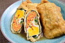 【新世紀ゆでたまご】生卵を詰めて煮る「油揚げの袋煮」作ってみた！だし汁シミシミ大優勝♪【農家直伝】