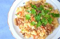 【高級牛をご飯に混ぜる発想】「牛肉とトマトの混ぜご飯」作ってみた！トマトの酸味が絶妙～♪【農家直伝】