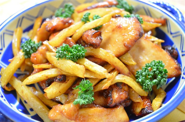 【らっきょう酢の使い道】極上の甘酸っぱさ♡「鶏肉とじゃがいものサッパリ炒め」作ってみた!【農家直伝】