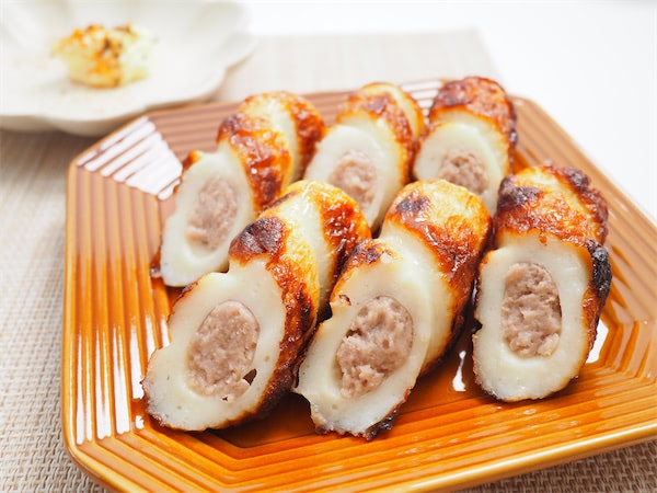 ピーマン…じゃなくて「ちくわの肉詰め」作ってみた!焼いたちくわの香ばしさと甘み、肉種もジューシー♡