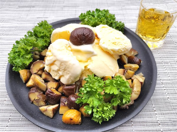 【むき栗×アイス×ウイスキー】大人の禁断スイーツ♪香ばしくてスモーキーで甘い♡パセリを齧ると…‼