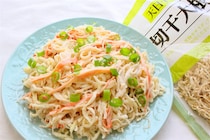 【包丁要らずの切り干し大根料理】水で戻して和えるだけ♪「カニカマと切り干し大根のマヨポン」作ろう！